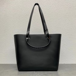 Loewe Anagram Medium Tote Bag In Black Calfskin LS929001