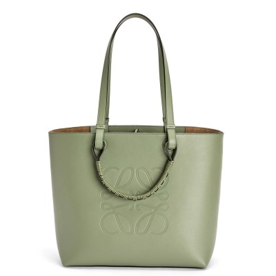 Loewe Anagram Medium Tote Bag In Rosemary Calfskin LS929004