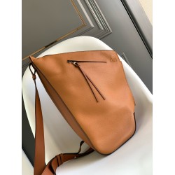 Loewe Anton Sling Bag in Brown Grained Calfskin LS929007