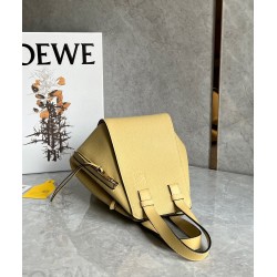 Loewe Compact Hammock Bag in Dark Butter Grained Calfskin LS929010