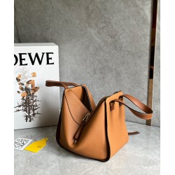 Loewe Compact Hammock Bag in Light Caramel Grained Calfskin LS929012