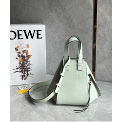 Loewe Compact Hammock Bag in Light Celadon Grained Calfskin LS929013