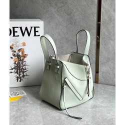 Loewe Compact Hammock Bag in Light Celadon Grained Calfskin LS929013