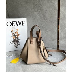 Loewe Compact Hammock Bag in Sand Grained Calfskin LS929016