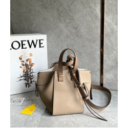 Loewe Compact Hammock Bag in Sand Grained Calfskin LS929016