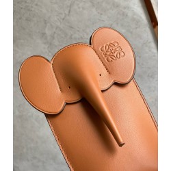 Loewe Elephant Pocket in Brown Calfskin LS929030