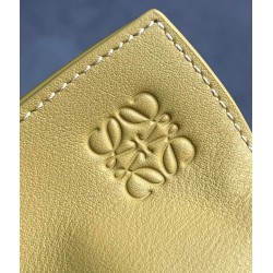 Loewe Flamenco Clutch Bag In Pale Yellow Leather LS929035