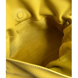 Loewe Flamenco Clutch Bag In Pale Yellow Leather LS929035