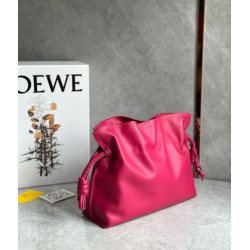 Loewe Flamenco Clutch Bag In Ruby Red Leather LS929036