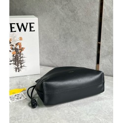 Loewe Flamenco Clutch Bag in Black Nappa Calfskin LS929028