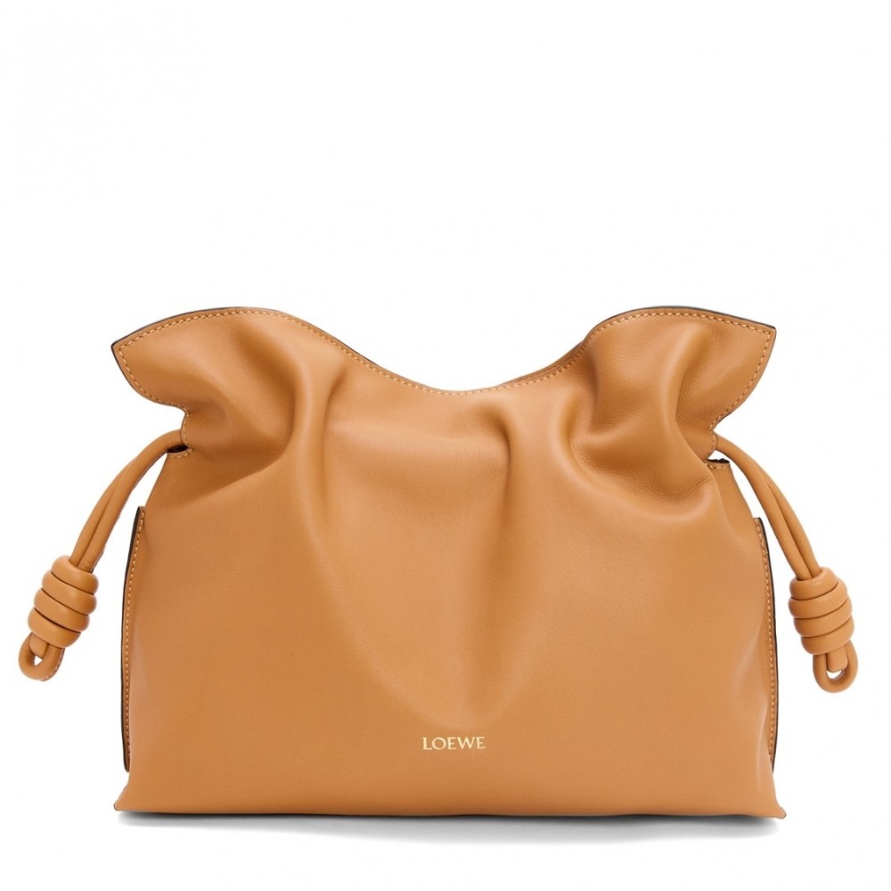 Loewe Flamenco Clutch Bag in Warm Desert Nappa Calfskin LS929037