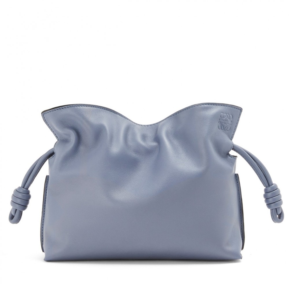 Loewe Flamenco Clutch In Atlantic Blue Nappa Leather LS929039