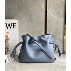 Loewe Flamenco Clutch In Atlantic Blue Nappa Leather LS929039