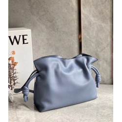 Loewe Flamenco Clutch In Atlantic Blue Nappa Leather LS929039