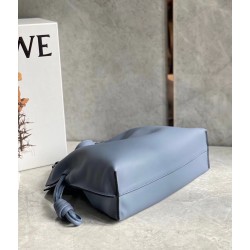 Loewe Flamenco Clutch In Atlantic Blue Nappa Leather LS929039