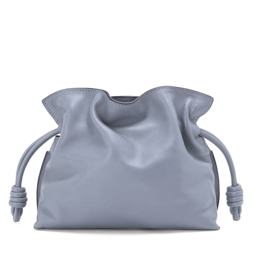 Loewe Flamenco Mini Clutch In Atlantic Blue Nappa Leather LS929045