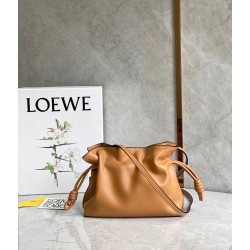 Loewe Flamenco Mini Clutch In Brown Nappa Leather LS929047