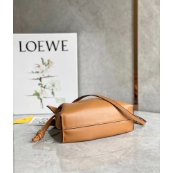 Loewe Flamenco Mini Clutch In Brown Nappa Leather LS929047