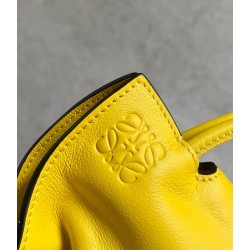 Loewe Flamenco Nano Clutch In Yellow Nappa Leather LS929053