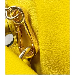 Loewe Flamenco Nano Clutch In Yellow Nappa Leather LS929053