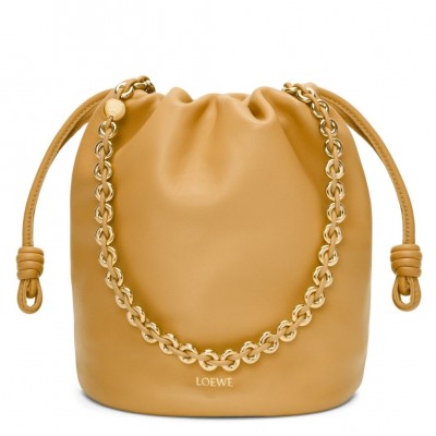 Loewe Flamenco Purse Bucket Bag in Sahara Nappa Lambskin LS929063