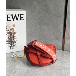 Loewe Gate Dual Mini Bag in Sunrise Orange Calfskin LS929058