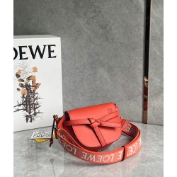 Loewe Gate Dual Mini Bag in Sunrise Orange Calfskin LS929058