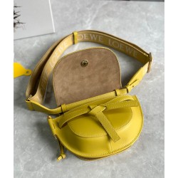 Loewe Gate Dual Mini Bag in Yellow Calfskin LS929067