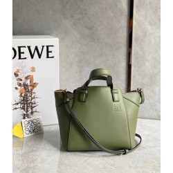 Loewe Hammock Nugget Bag In Avocado Green Calfskin LS929062