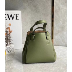 Loewe Hammock Nugget Bag In Avocado Green Calfskin LS929062