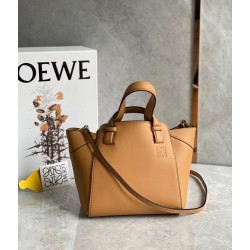 Loewe Hammock Nugget Bag In Brown Calfskin LS929069