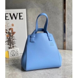 Loewe Hammock Nugget Bag In Celestine Blue Calfskin LS929064