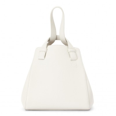 Loewe Hammock Nugget Bag In White Calfskin LS929068