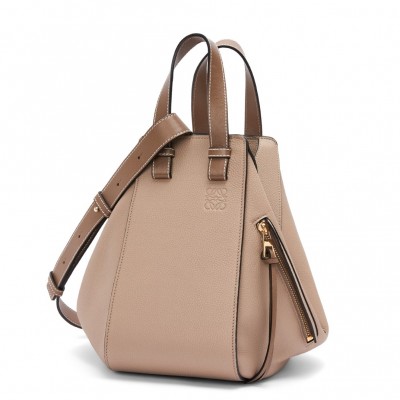 Loewe Hammock Small Bag In Sand Grained Leather LS929072