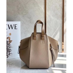 Loewe Hammock Small Bag In Sand Grained Leather LS929072