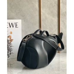 Loewe Large Elephant Bag in Black Calfskin LS929073