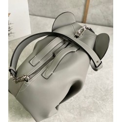 Loewe Large Elephant Bag in Grey Calfskin LS929075