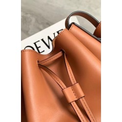 Loewe Medium Balloon Bucket Bag In Camel Calfskin LS929091