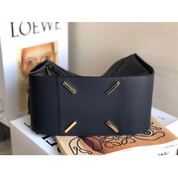 Loewe Medium Hammock Bag In Black Leather LS929101