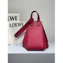 Loewe Medium Hammock Bag In Red Leather LS929100