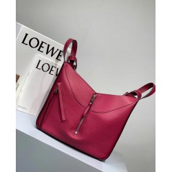 Loewe Medium Hammock Bag In Red Leather LS929100