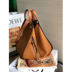 Loewe Medium Hammock Bag In Tan Leather LS929106