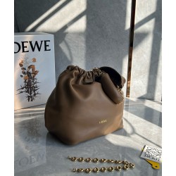 Loewe Medium Squeeze Bag in Brown Nappa Lambskin LS929126