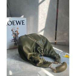 Loewe Medium Squeeze Bag in Olive Nappa Lambskin LS929125