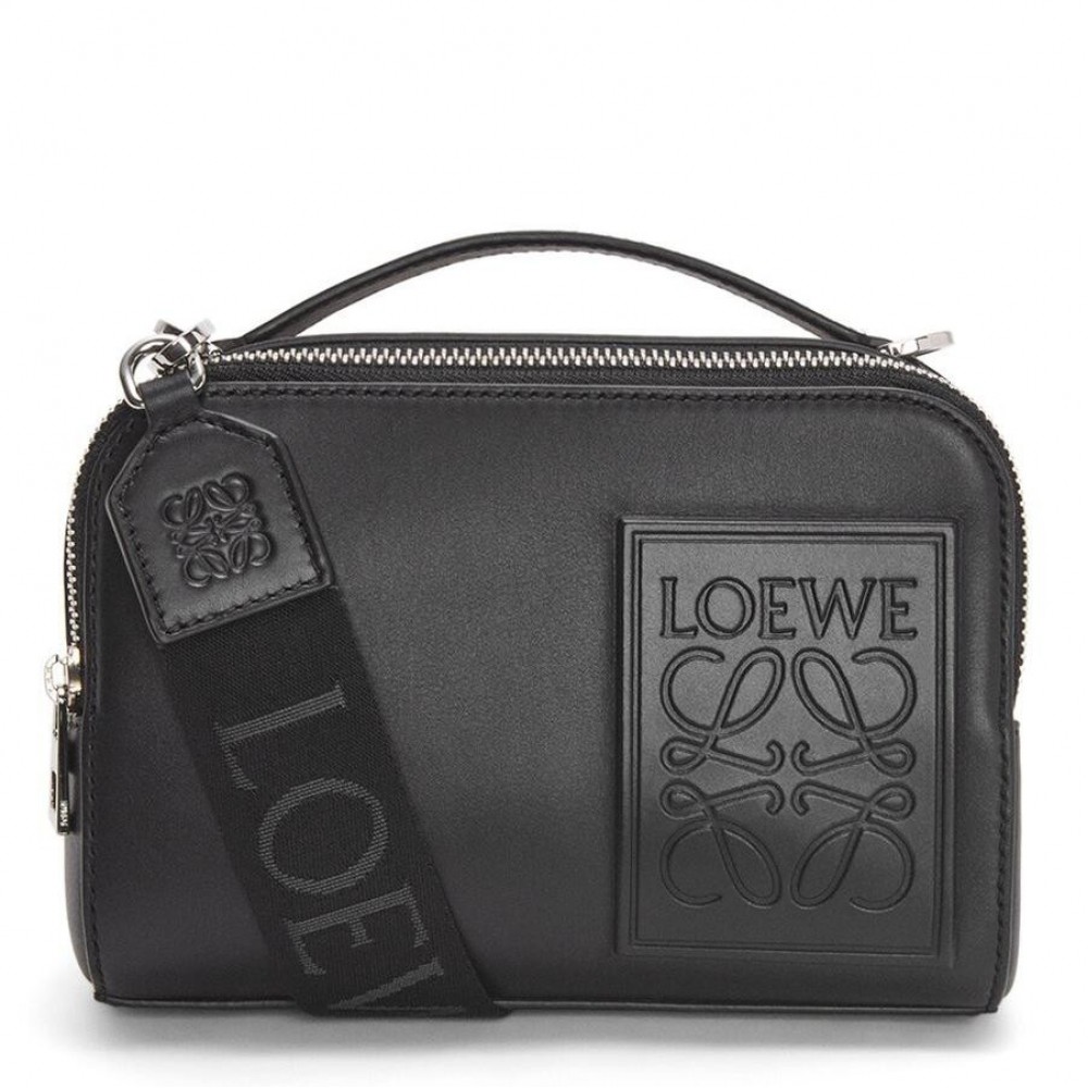 Loewe Mini Camera Crossbody Bag in Black Calfskin LS929123