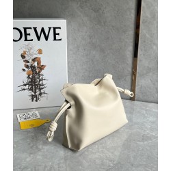 Loewe Mini Flamenco Clutch Bag In Angora Calfskin LS929131