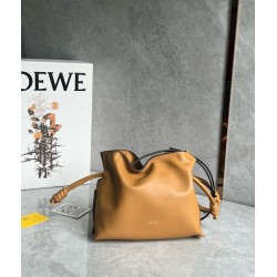 Loewe Mini Flamenco Clutch Bag in Warm Desert Nappa Calfskin LS929137