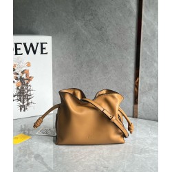 Loewe Mini Flamenco Clutch Bag in Warm Desert Nappa Calfskin LS929137