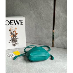 Loewe Mini Flamenco Purse Bag in Green Nappa Lambskin LS929138