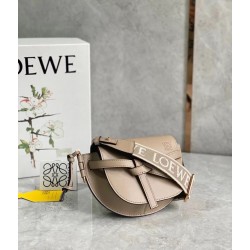 Loewe Mini Gate Dual Bag In Sand Calfskin LS929145